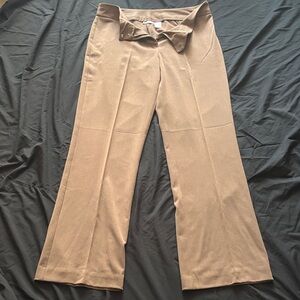 Worthington Tan Wide Leg Women's Pants